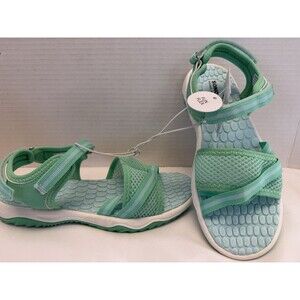 New Sonoma Goods For Life  Irvo Aqua Green Girl’s Sandals Beach SZ 3 Hook & Loop